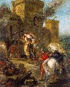 Eugene Delacroix The Abduction of Rebecca_3 oil painting picture wholesale